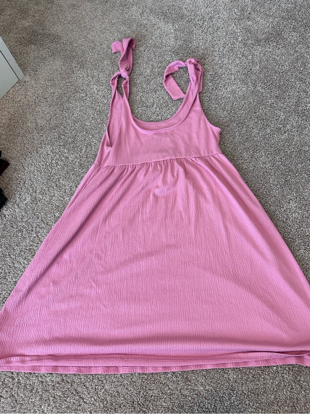 Wild Fable Pink Tie-Shoulder Tank Dress